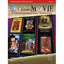 Alfred Classic Movie Instrumental Solos for Strings Cello Play Along Book/CD
