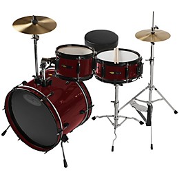Sound Percussion Labs Deluxe Jr. 3-Piece Drum Set Wine Red