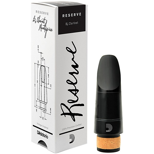 D'Addario Woodwinds Reserve Bb Clarinet Mouthpiece X10E, 1.11 mm