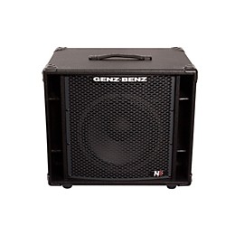 Genz Benz NEX2-112T 300W 1x12 Neodymium Bass Speaker Cabinet w/ Tweeter Black