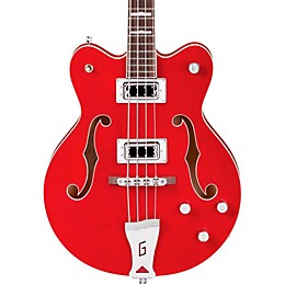 Gretsch Guitars G5442BDC Electromatic Short-Scale Hollowbody Bass Transparent Red