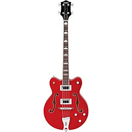 Gretsch Guitars G5442BDC Electromatic Short-Scale Hollowbody Bass Transparent Red