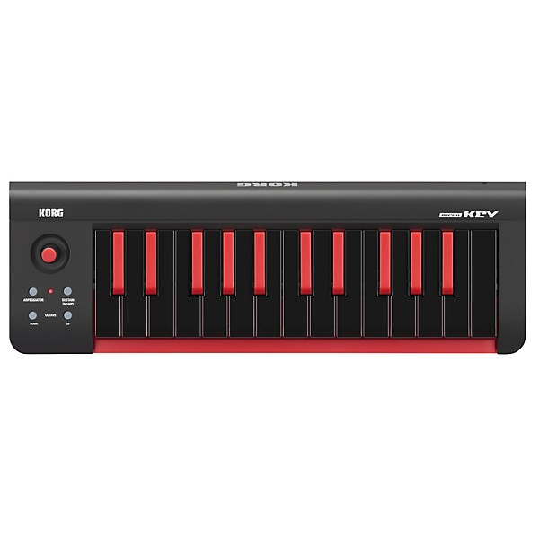 KORG microKEY25 USB MIDI Keyboard Black and Red