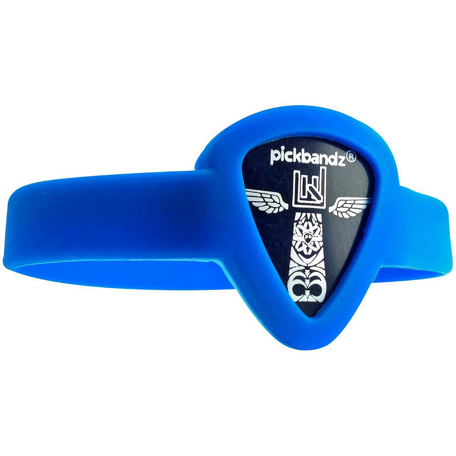 Pickbandz PickHolding WristBand American Blue Medium to Large Guitar