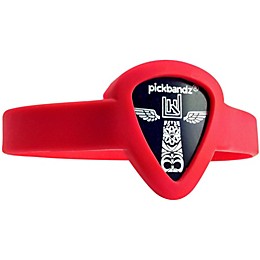 Pickbandz Pick-Holding WristBand Rockin' Red Medium to Large