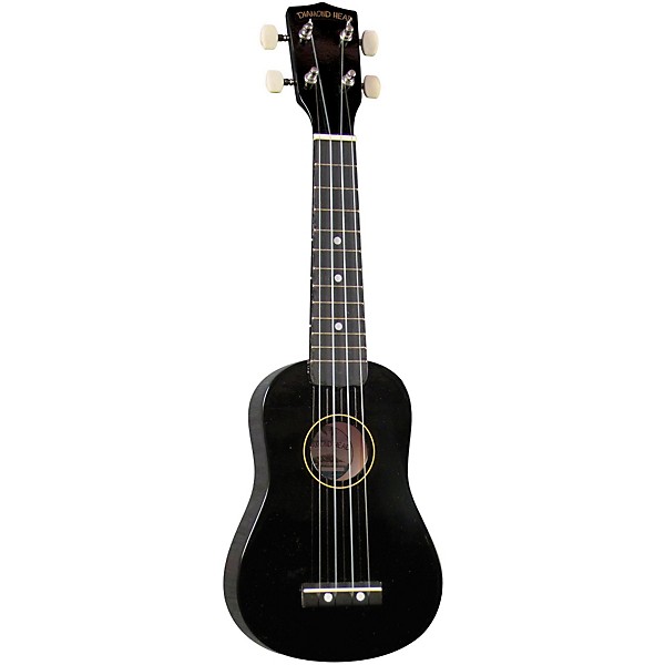 Diamond Head DU-10 Soprano Ukulele Black Black Fingerboard