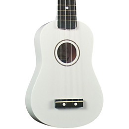 Diamond Head DU-10 Soprano Ukulele White Black Fingerboard