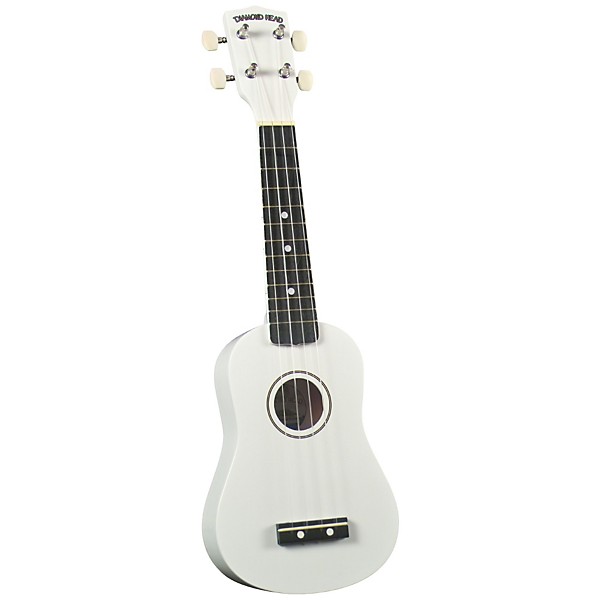 Diamond Head DU-10 Soprano Ukulele White Black Fingerboard