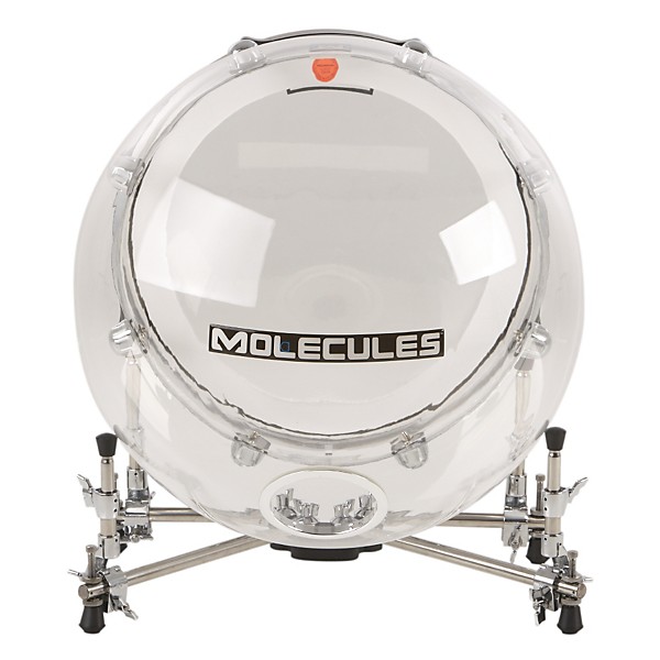 Molecules Drums Acrylic Bass Drum Clear 20 in.