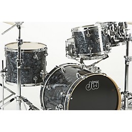 DW Performance Series 5-Piece Shell Pack Black Diamond with Chrome Hardware