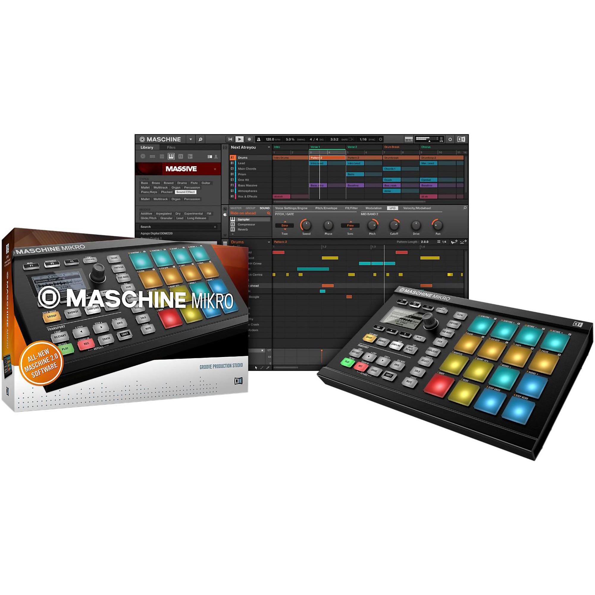 DTM・DAW MASCHINE MIKRO MK2 BLACK Native Instruments MASCHINE MIKRO MK2 Black | Guitar Center