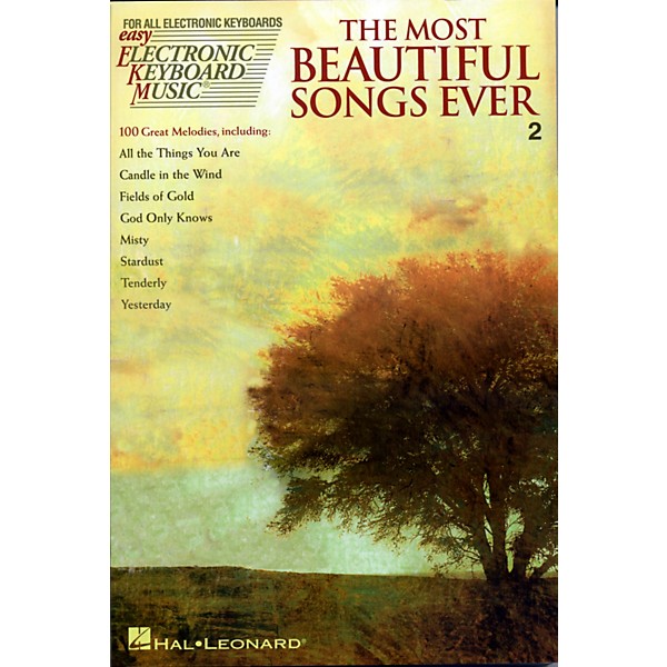 Hal Leonard The Most Beautiful Songs Ever - Easy Electronic Keyboard Music Series Vol. 2
