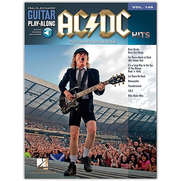 Music Sales AC/DC Hits Guitar Play-Along Volume 149 Book/Online Audio