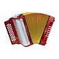 Hohner Corona II Classic, Key of "FBbEb" Diatonic ACC Red thumbnail