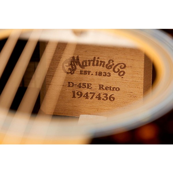 Martin Retro Series D-45E Dreadnought Acoustic-Electric Guitar Natural