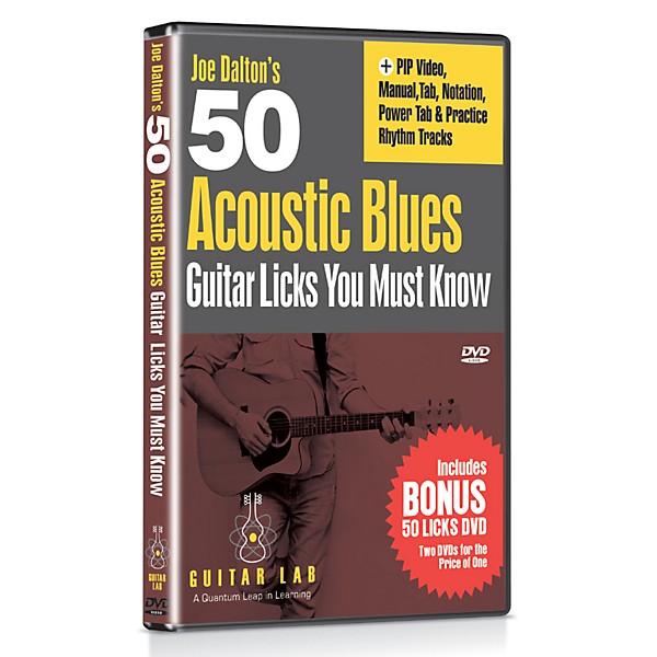 eMedia 50 Acoustic Blues Licks You Must Know DVD with Bonus DVD