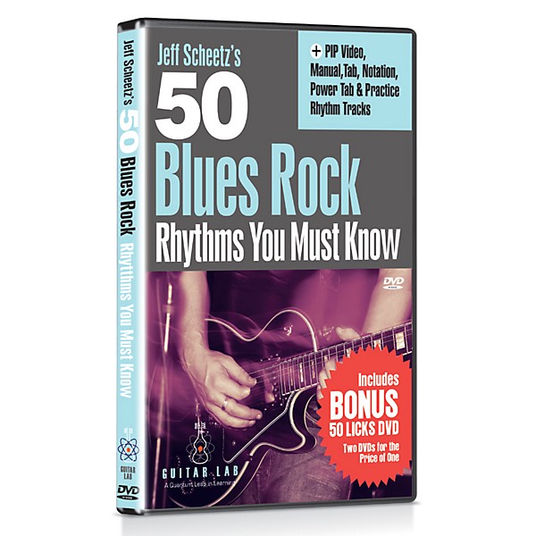 eMedia 50 Blues Rock Rhythms You Must Know DVD with Bonus DVD