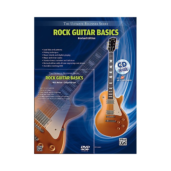 Alfred Ultimate Beginner Mega Pak Rock Guitar Basics (Rev. Ed.) Book, CD & DVD