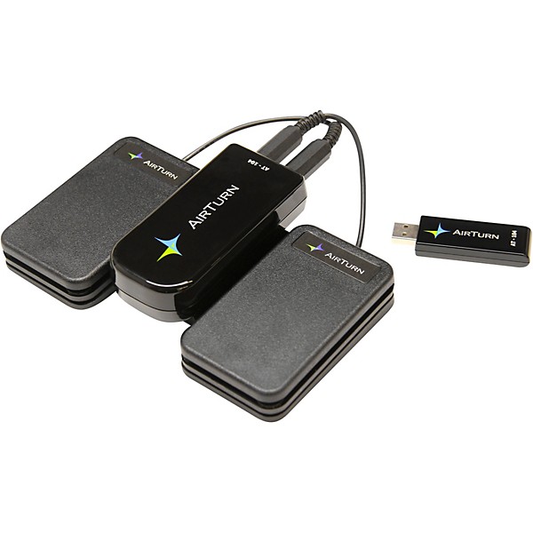 Open Box AirTurn AT-104 USB Page Turner + 2 ATFS-2 pedals with MusicReader PDF 4 Software Level 1