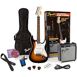Clearance Squier Affinity Stratocaster Electric Guitar Pack w/ 10G Amplifier Brown Sunburst