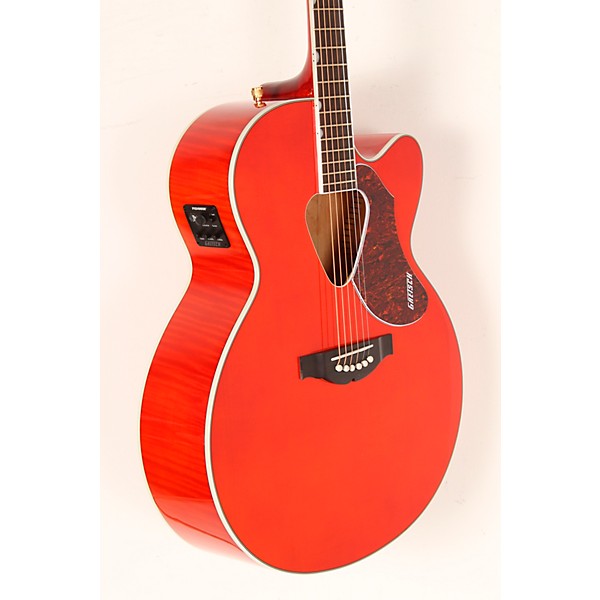 Gretsch Guitars G5022CE Rancher Jumbo Cutaway Acoustic-Electric Guitar Western Orange Stain Rosewood Fretboard