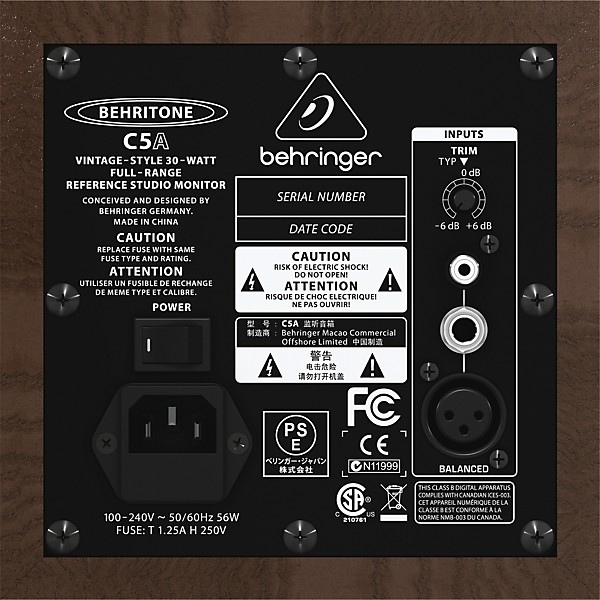 Behringer Behritone C5A Active Full-Range Reference Studio Monitor