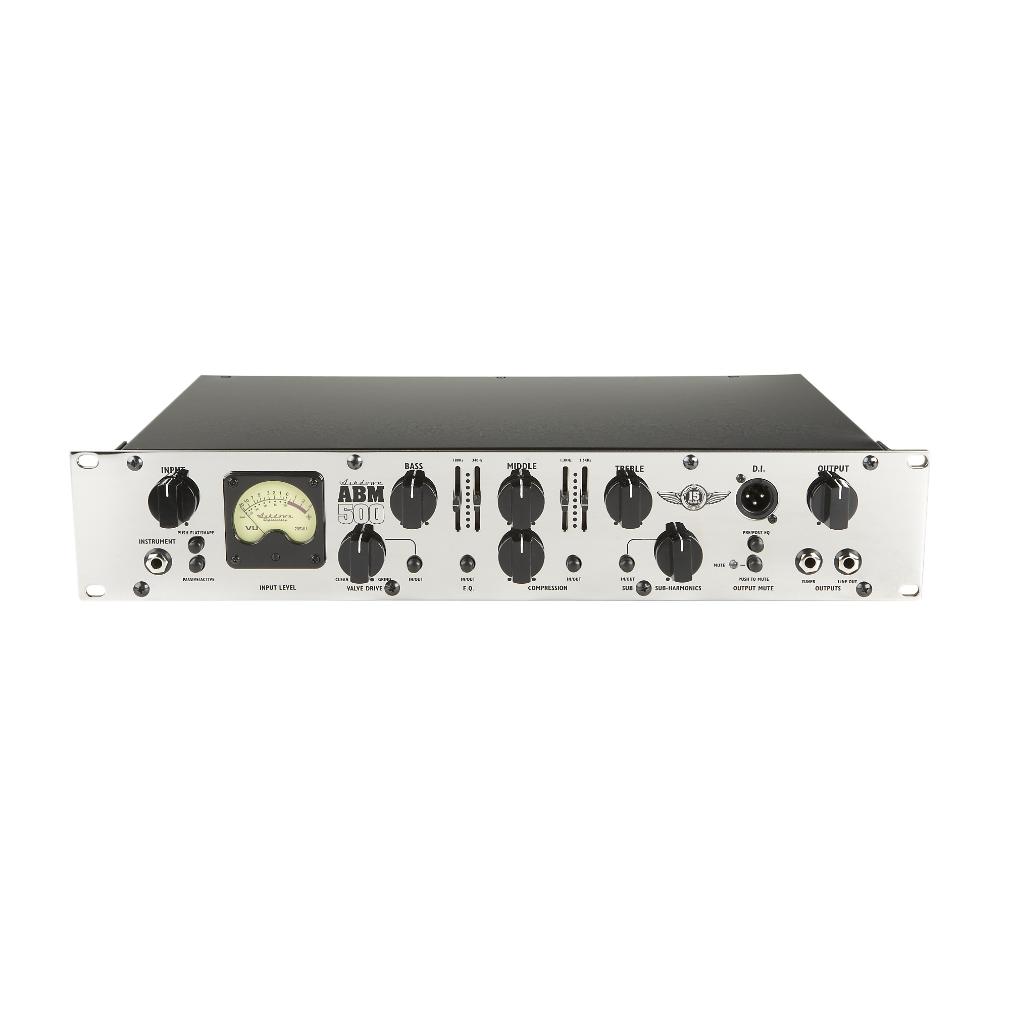 Ashdown ABM-500RC EVO III Rackmount Bass Amp Head Chrome | Guitar