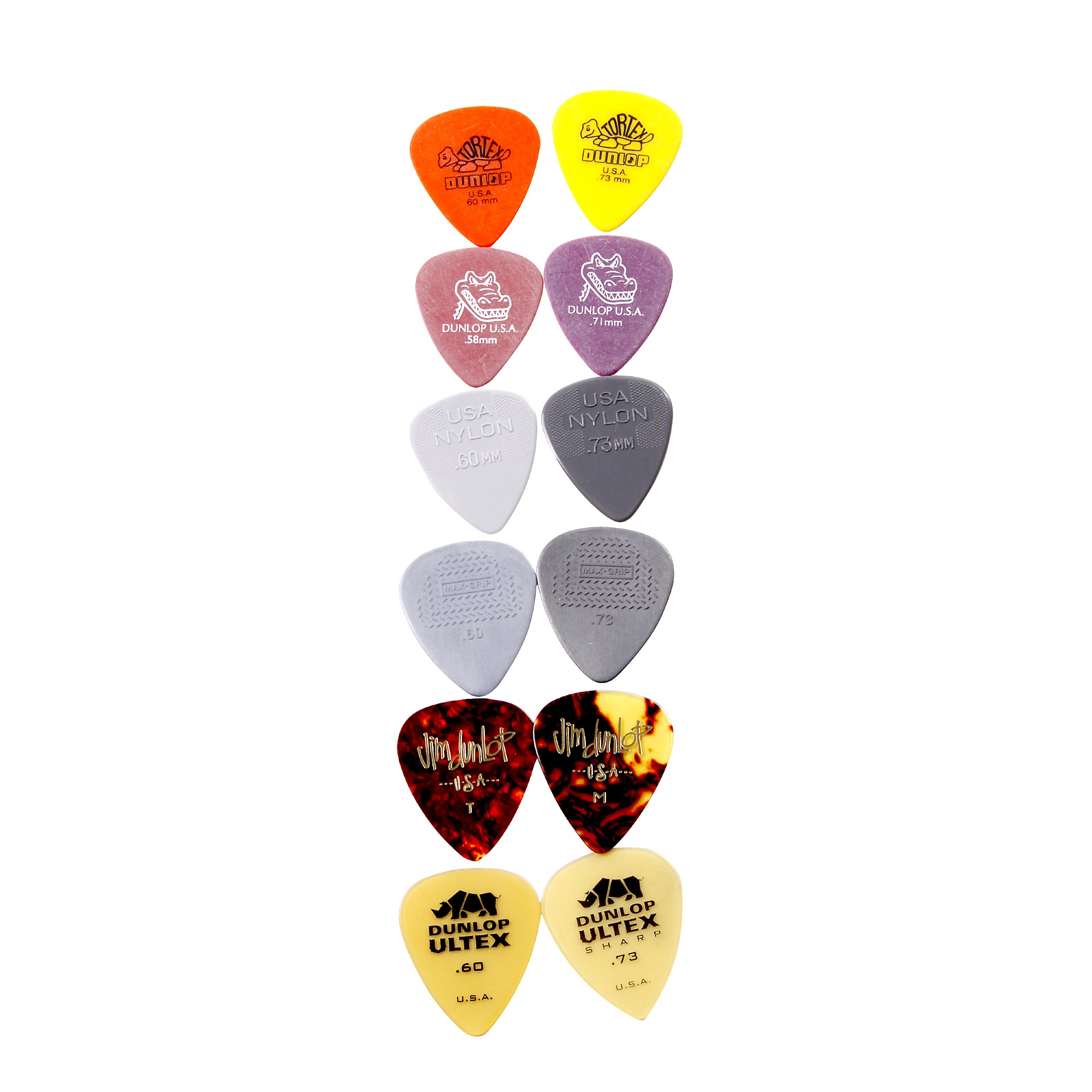 Dunlop PVP102 Guitar Pick Variety Pack - Medium/Heavy (12-pack)