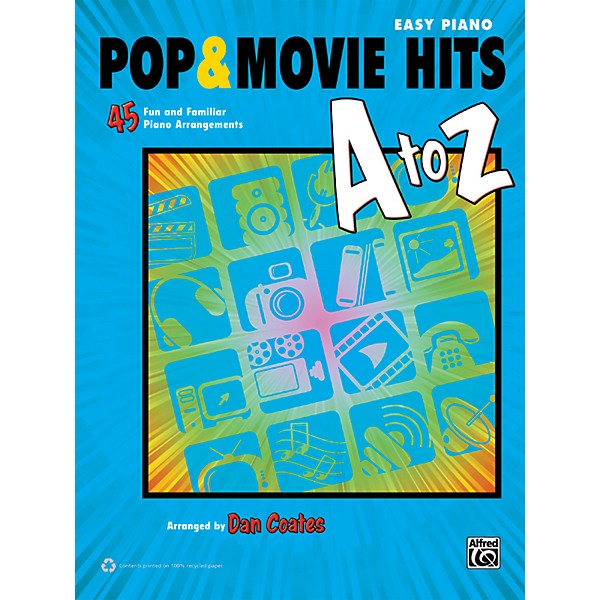 Alfred Pop & Movie Hits A to Z Easy Piano Book