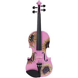 Rozanna's Violins Sunflower Delight Pink Series Violin Outfit 4/4 Size