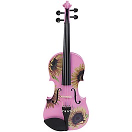 Rozanna's Violins Sunflower Delight Pink Series Vio... Rozanna's Violins Sunflower Delight Pink Series Violin Outfit 3/4 Size