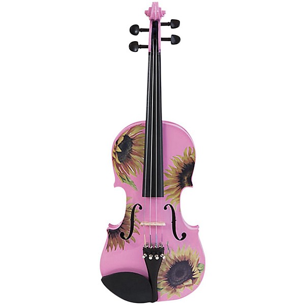 Rozanna's Violins Sunflower Delight Pink Series Violin Outfit 3/4 Size
