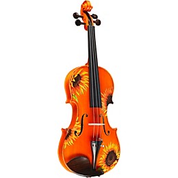 Open Box Rozanna's Violins Sunflower Delight Series Violin Outfit Level 2 4/4 Size 197881094652