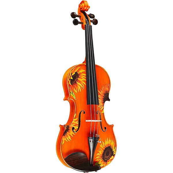 Open Box Rozanna's Violins Sunflower Delight Series Violin Outfit Level 1 4/4 Size