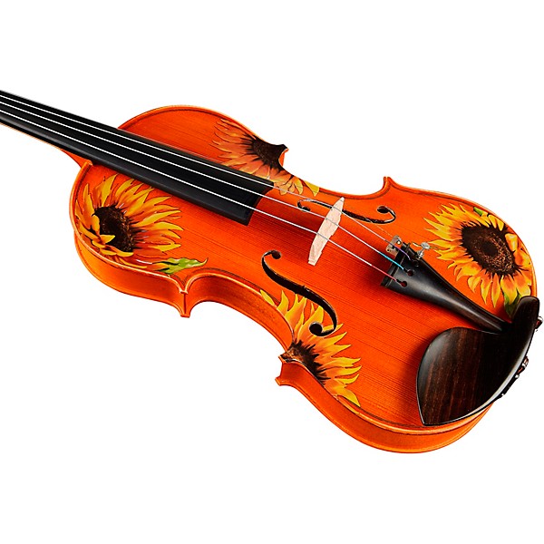 Open Box Rozanna's Violins Sunflower Delight Series Violin Outfit Level 2 4/4 Size 190839917089