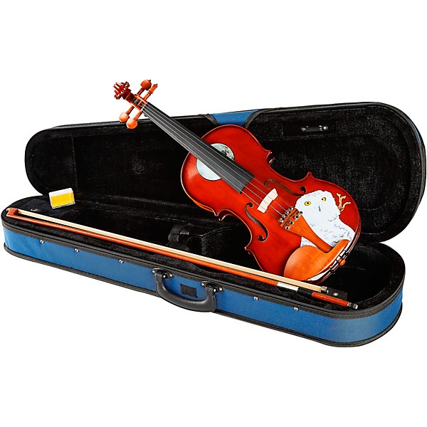 Open Box Rozanna's Violins Mystic Owl Series Violin Outfit Level 1 4/4 Size