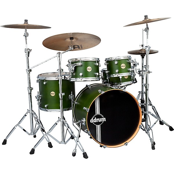 ddrum Paladin Maple 5-Piece Shell Pack Zombie Green Stain