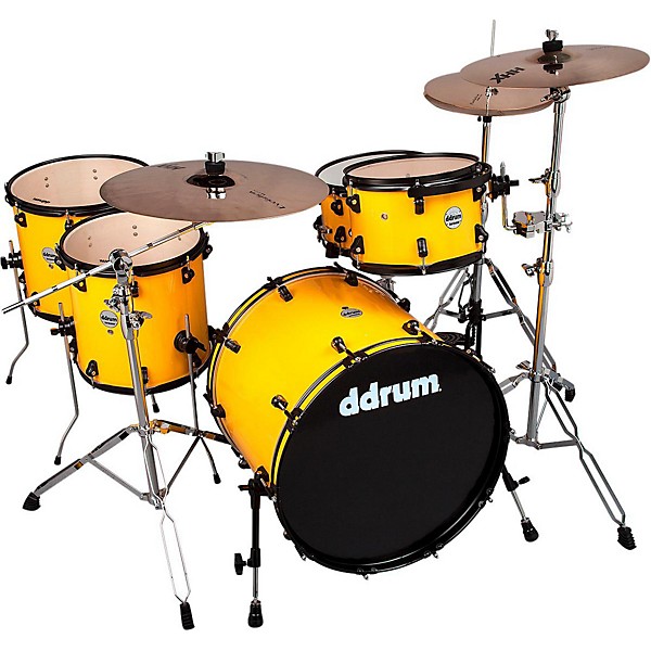 ddrum Journeyman Rambler 5-Piece Drum Kit Flash Yellow
