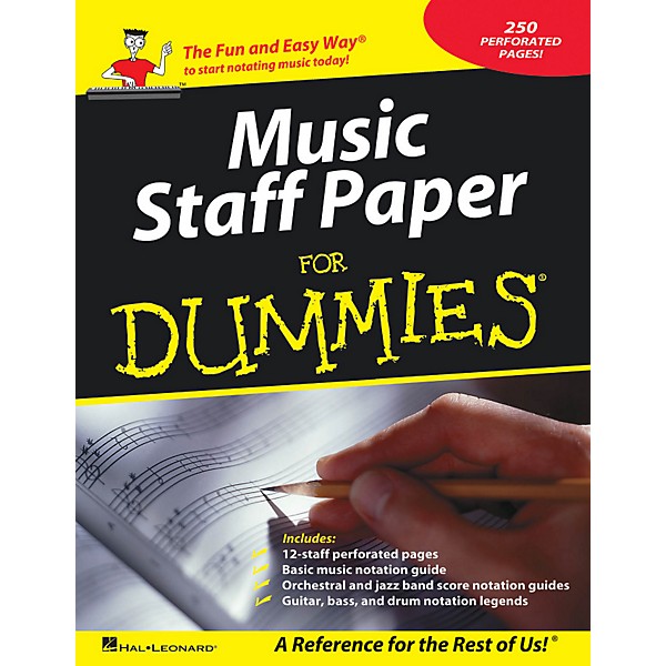 Hal Leonard Music Staff Paper For Dummies
