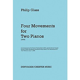 Hal Leonard Phillip Glass - Four Movements For Two Pianos