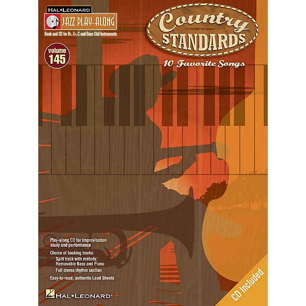 Hal Leonard Country Standards - Jazz Play-Along Volume 145 Book/CD