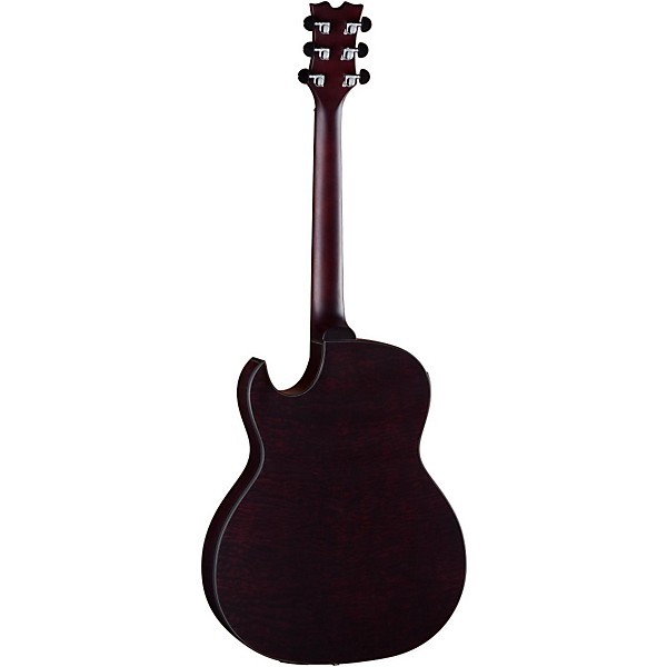 Open Box Dean Exhibition Quilt Ash Acoustic-Electric Guitar with Aphex Level 2 Tiger Eye 190839036889