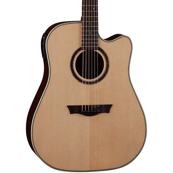 Dean Natural Series Dreadnought Cutaway Acoustic-Electric Guitar with Aphex Natural