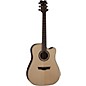 Dean Natural Series Dreadnought Cutaway Acoustic-Electric Guitar with Aphex Natural