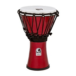 Toca Freestyle ColorSound Djembe Metallic Red 7 in.