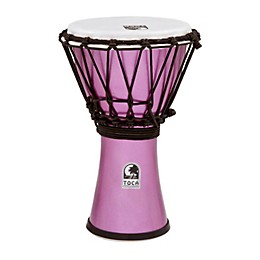 Toca Freestyle Colorsound Djembe Metallic Violet 7 in.
