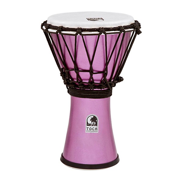 Toca Freestyle Colorsound Djembe Metallic Violet 7 in.