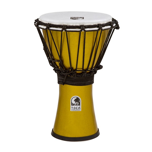 Open Box Toca Freestyle ColorSound Djembe Level 1 Metallic Yellow 7 in.