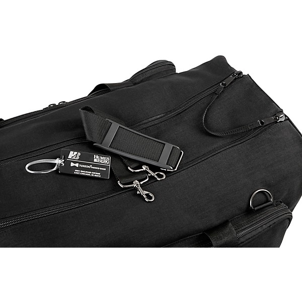 Humes & Berg Tuxedo Tilt-N-Pull Companion Bag Black 30.5x14.5