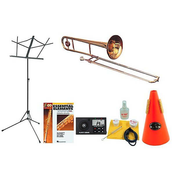 Getzen 351 Beginner Student Trombone Bundle